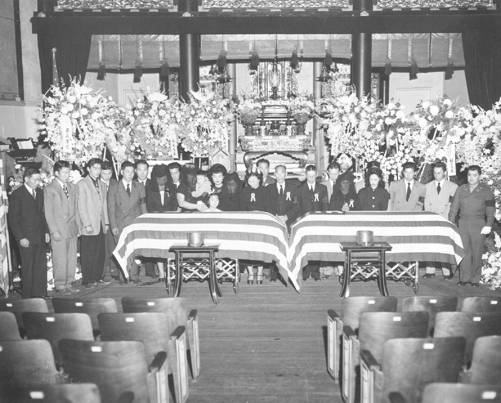Shimatsu/Tanouye funeral service in Los Angeles, California Photo provided courtesy of the Shimatsu and Tanouye Families. Photographed by Toyo Miyatake